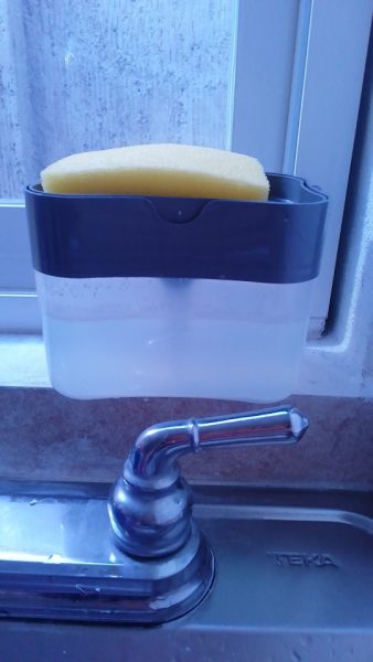 Soap dispenser and sponge holder 2 in 1 - Pump Dispenser photo review