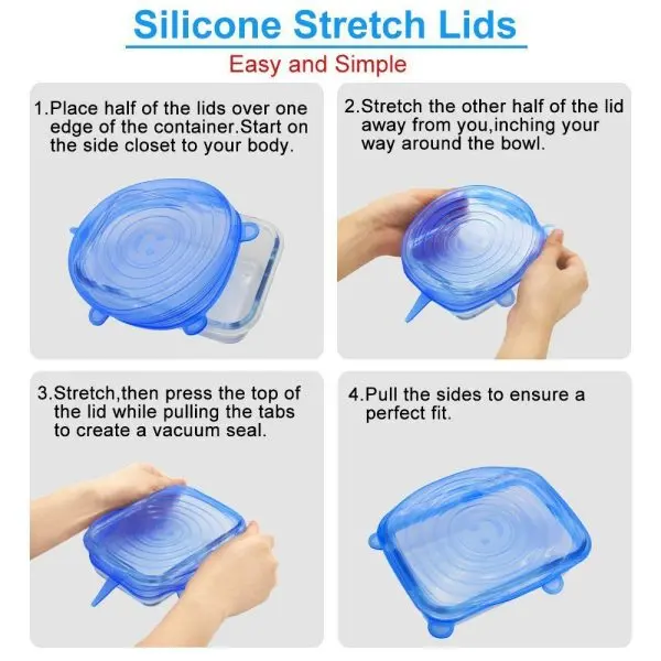 Σετ 6 καπάκια σιλικόνης για τρόφιμα - Silicon Lids » Murzl Σετ 6 καπάκια σιλικόνης για τρόφιμα - Silicon Lids9