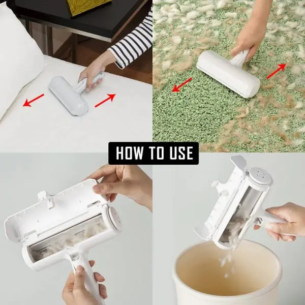 Roller αποχνουδωτής τριχών για κατοικίδια - PetНair » Murzl Brush with a handle for picking up pet hair - PetНair