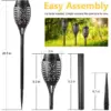 Ηλιακό φανάρι κήπου - Solar Flame LED Light XF-6017 » Murzl Ηλιακό φανάρι κήπου - Solar Flame LED Light XF-6017 - Image 8