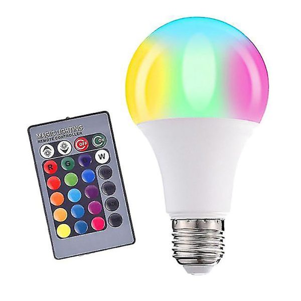Multi-colored LED bulb with remote control » Murzl