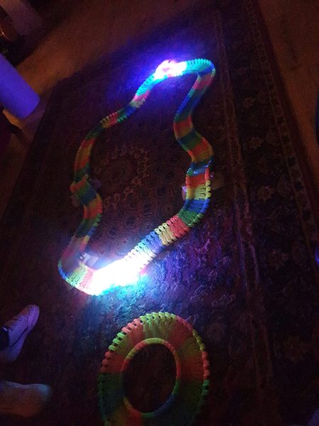 Click to view full screen Children's track with a luminous LED stroller - Children'sTrack photo review