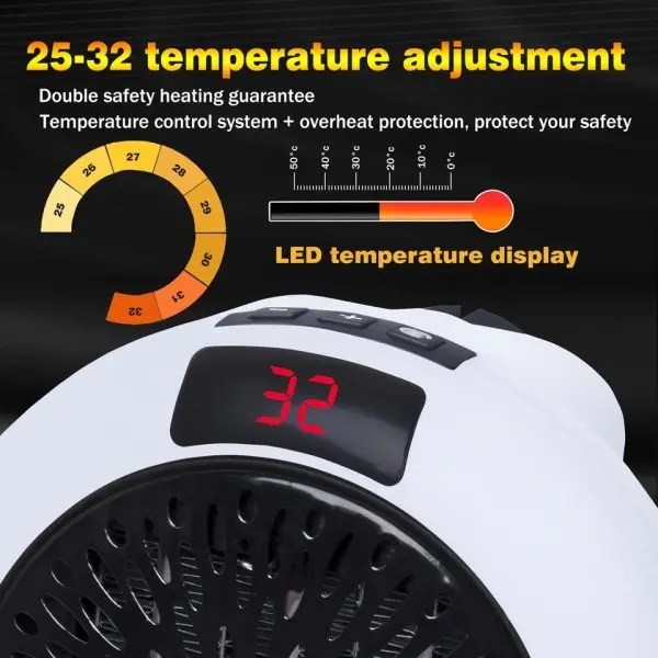Μίνι αερόθερμο για πρίζα – Mini Heater » Murzl Μίνι αερόθερμο για πρίζα – Mini Heater - Image 7