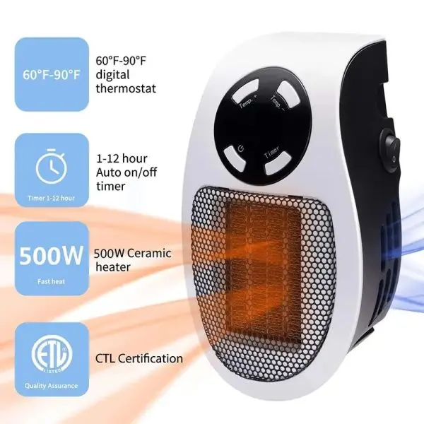 Μίνι αερόθερμο για πρίζα – Mini Heater » Murzl Μίνι αερόθερμο για πρίζα – Mini Heater - Image 8