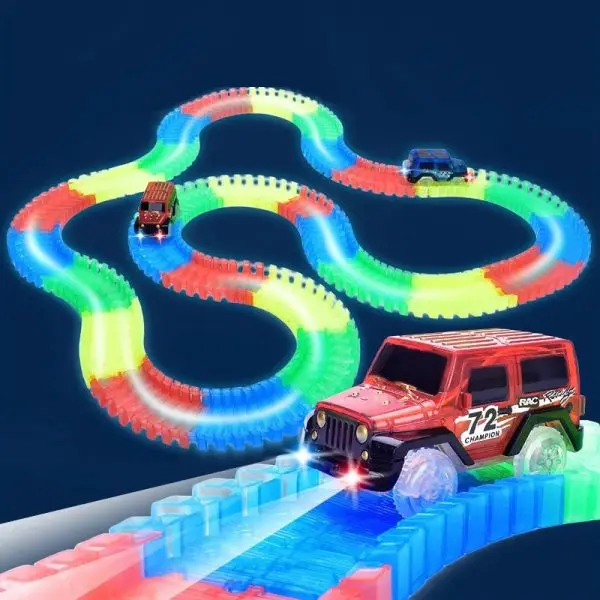 Παιδική πίστα με λαμπερό αυτοκινητάκι με LED - Children'sTrack » Murzl Παιδική πίστα με λαμπερό αυτοκινητάκι με LED - Children'sTrack