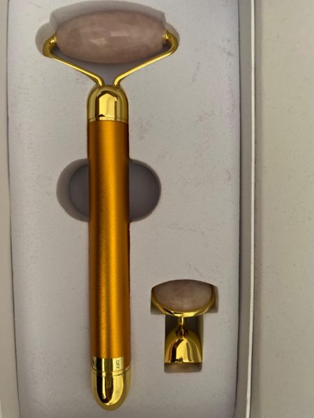 Click to view full screen Δονούμενο κυλινδρικό ρόλερ προσώπου - Facial roller photo review
