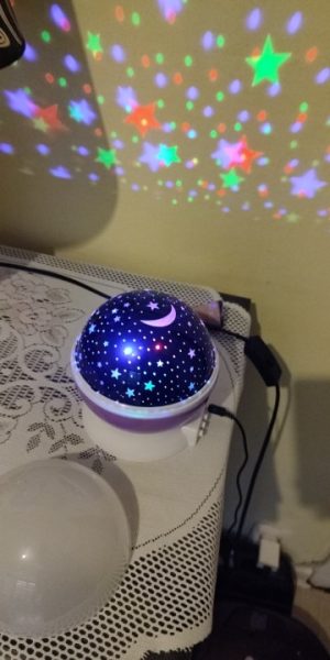 Click to view full screen Lamp for children's room night sky - Starry sky photo review