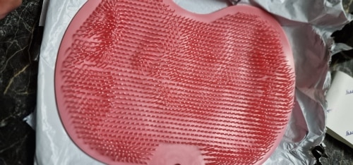 Click to view full screen Exfoliating and cleansing bath mat - Shower foot photo review
