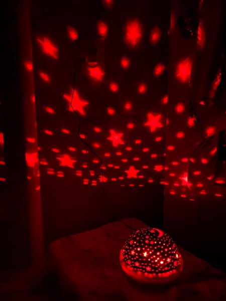 Click to view full screen Lamp for children's room night sky - Starry sky photo review
