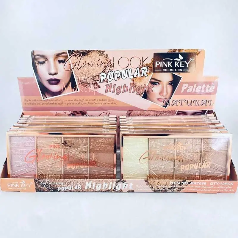 Highlighter Προσώπου, Παλέτα με 4 Απίθανα Χρώματα – FaceHighlighter » Murzl face-highlighter-palette-of-4-incredible-colors
