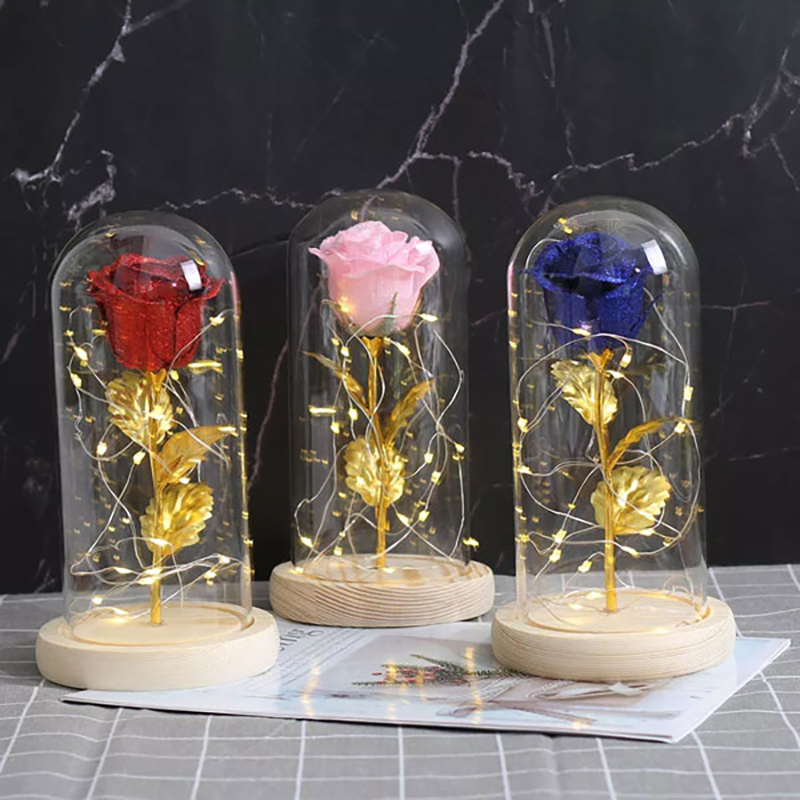 Φωτιζόμενο Αιώνιο Τριαντάφυλλο σε Γυάλινο Μπουκάλι – EternalRose » Murzl glowing-eternal-rose-in-a-glass-bottle-eternalrose