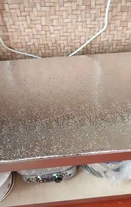 Click to view full screen Αυτοκόλλητο αλουμινένιο φύλλο για πάγκο κουζίνας – AluminumFoil photo review