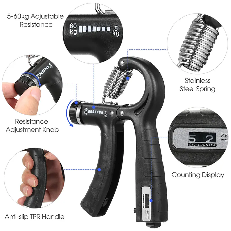 Ρυθμιζόμενο όργανο γυμναστικής χεριού – HandGrip » Murzl adjustable-hand-fitness-equipment-handgrip