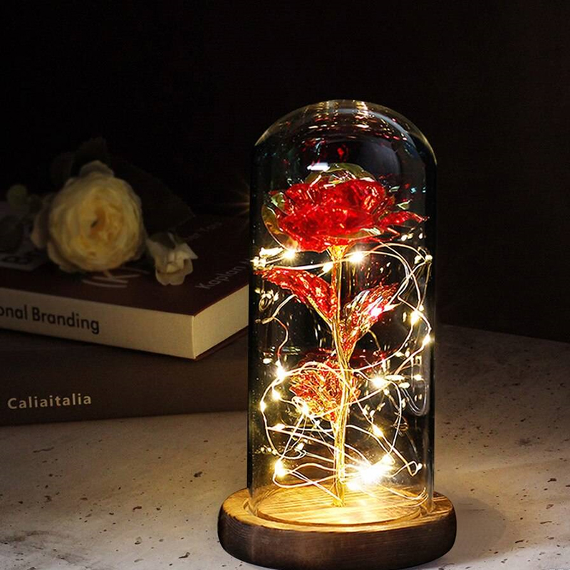 Φωτιζόμενο Αιώνιο Τριαντάφυλλο σε Γυάλινο Μπουκάλι – EternalRose » Murzl glowing-eternal-rose-in-a-glass-bottle-eternalrose