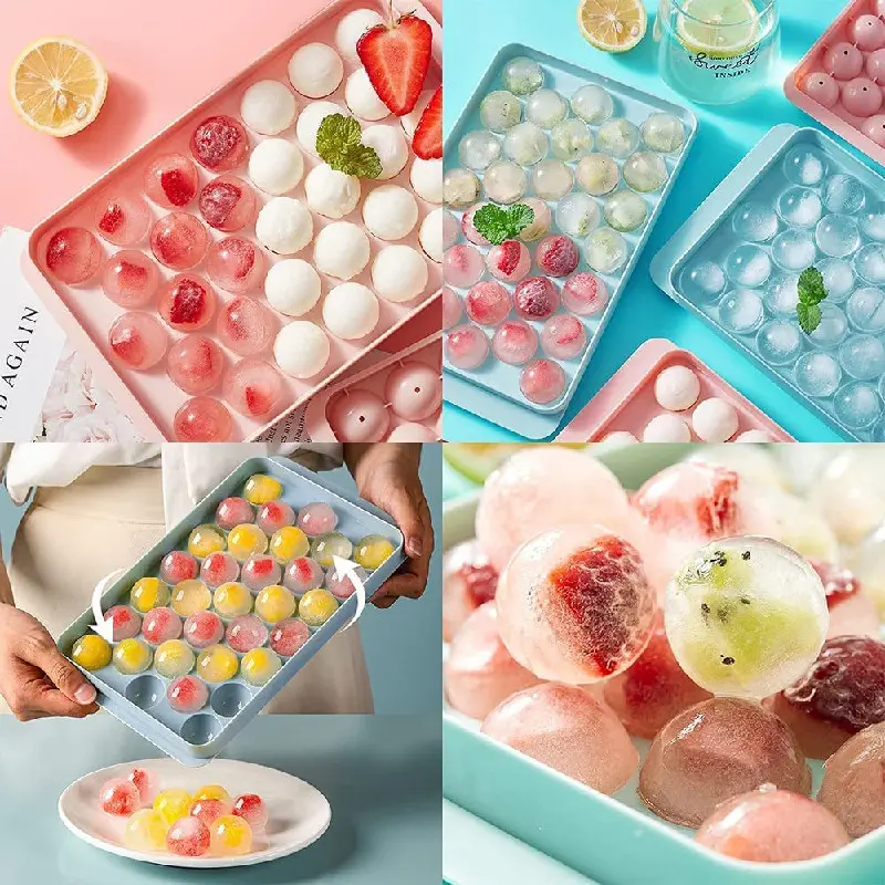 Πλαστικές Στρογγυλές Θήκες Πάγου – IceTrays » Murzl plastic-round-ice-cube-molds-icetrays