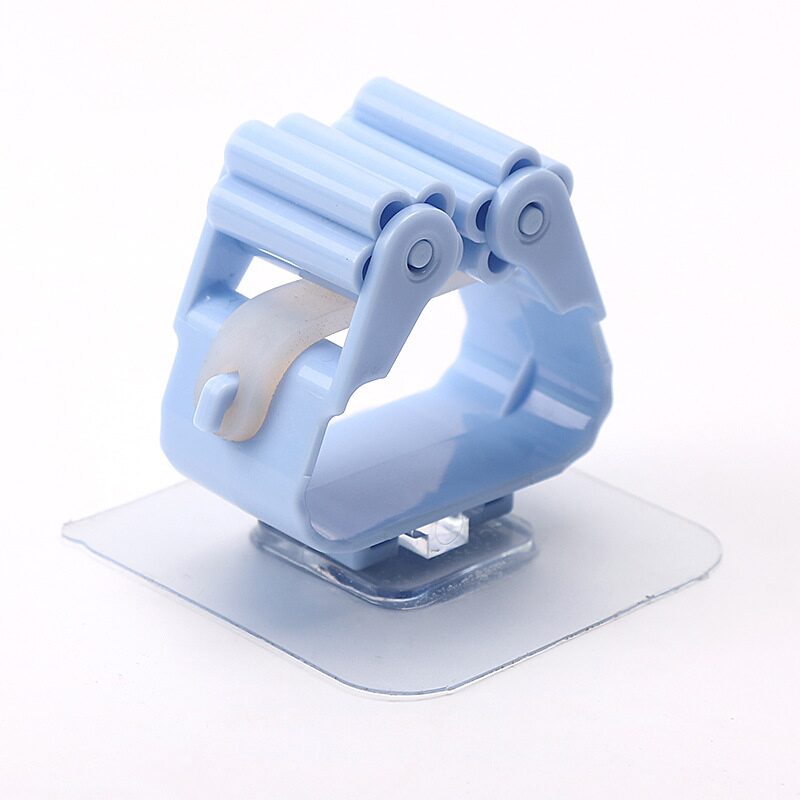 Mop holder without drilling, self-adhesive clip for mop and broom – Broom ClipMop » Murzl Self-adhesive mop holder clip for easy storage