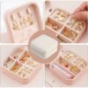 Mini jewelry box, portable jewelry organizer – Mini Jewelry Box » Murzl Compact mini jewelry box for organizing rings, earrings, and more