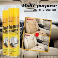 Active foam for dry cleaning for home and car