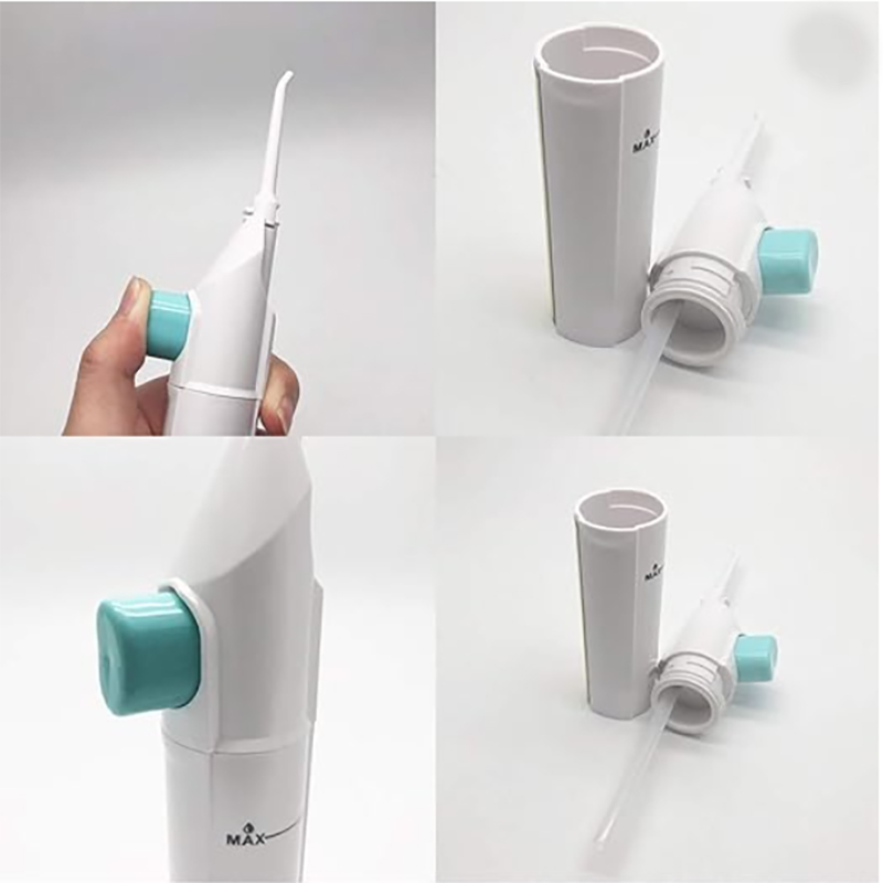 Handheld dental shower, plaque cleaning irrigator