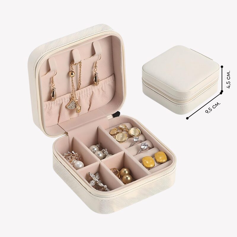 Mini jewelry box, portable jewelry organizer – Mini Jewelry Box » Murzl Compact mini jewelry box for organizing rings, earrings, and more