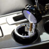 Car ashtray with LED light for stylish and functional use in your vehicle