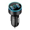 Ψηφιακός φορτιστής αυτοκινήτου με LED οθόνη – CarCharge Dual USB » Murzl Ψηφιακός φορτιστής αυτοκινήτου με LED οθόνη