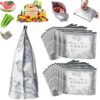 Aluminum bags with zipper for food storage and freezing