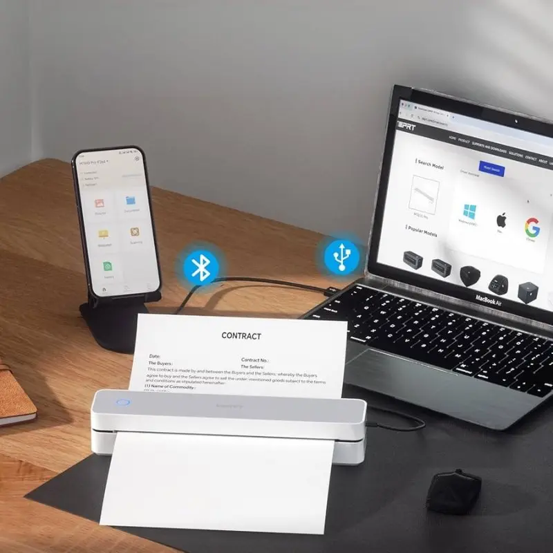 Φορητός ασύρματος μίνι εκτυπωτής 300DPI A4 – Portable Wireless Mini Printer » Murzl Φορητός ασύρματος μίνι εκτυπωτής 300DPI