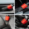 Set of 5 multifunctional brushes for car cleaning