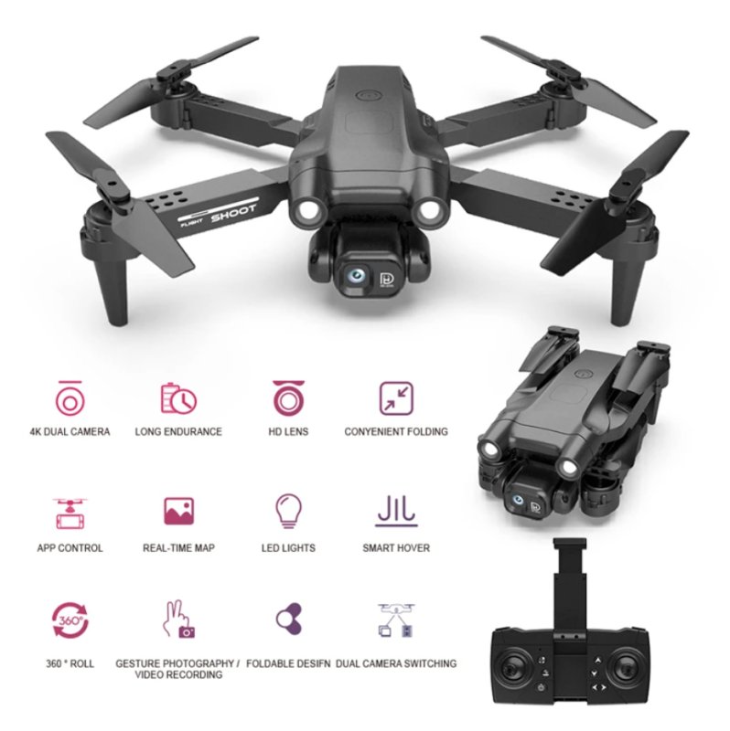 Drone με διπλή κάμερα F195 4K HD