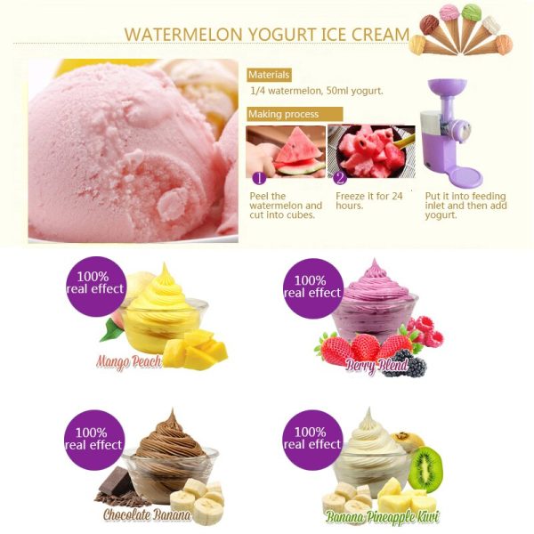 Μηχανή παγωτού φρούτων για το σπίτι – Fruit yogurt machine » Murzl Μηχανή παγωτού φρούτων για υγιεινό σπιτικό παγωτό