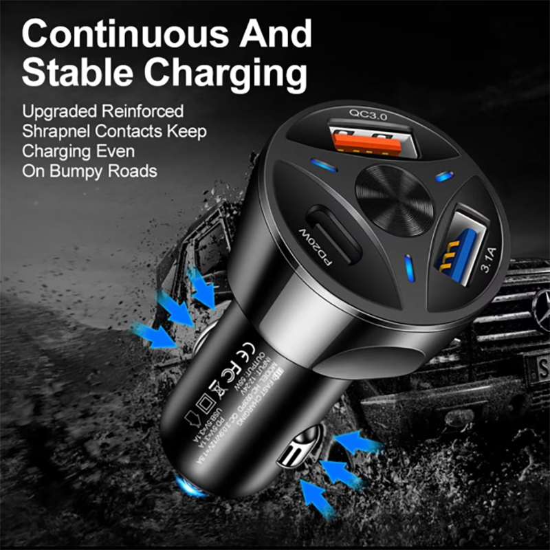 Γρήγορος φορτιστής αυτοκινήτου 55W – Charge55W » Murzl Γρήγορος φορτιστής αυτοκινήτου 55W